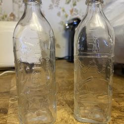 Antique baby bottles
