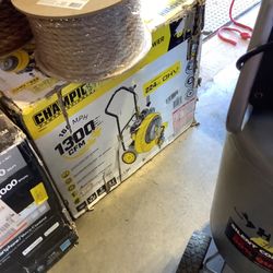 Champion Power Equipment 160 MPH 1300 CFM 224 cc Walk-Behind Gas Leaf Blower with Swivel Front Wheel and 90-Degree Flow Diverter