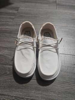Womens off white Hey Dudes