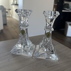 Waterford Crystal Candlestick Holders - 6 inches