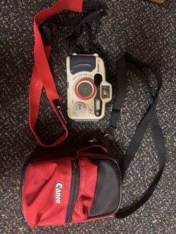 Canon Sure Shot A1 Panorama Point & Shoot 35mm Film Camera W/ Camera Bag