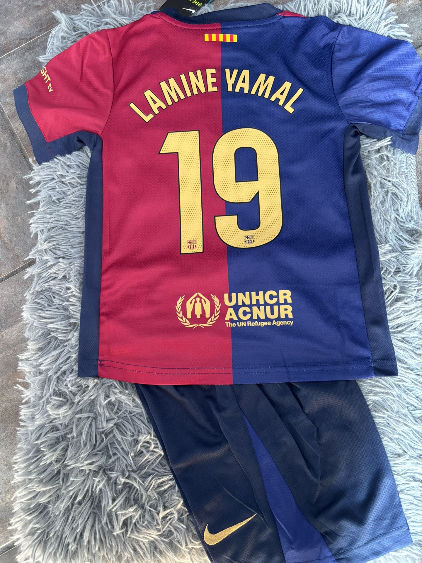 Barcelona Lamine Yamal Kids Soccer Jersey