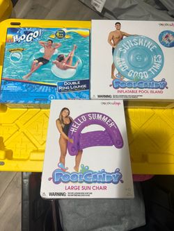 Set of 3 Inflatable Pool Floats – H2OGO! & PoolCandy