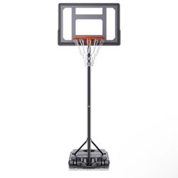 Brand New In The Box- AWII Sports Basketball Hoop Outdoor 10ft Adjustable, Portable Basketball Goal with 32 Inch Outdoor Basketball Hoop & Goals for K