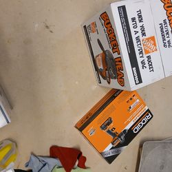 Buckethead shop vac as well a 18v brushless rigid hammer drill