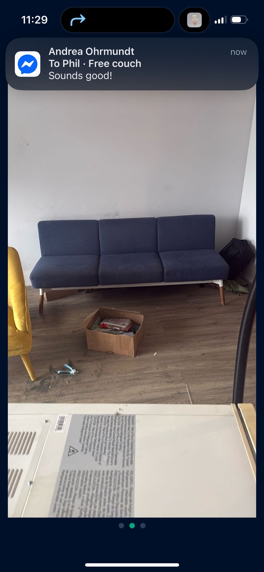 Couch With Steal Frame 