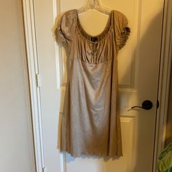 Halloween Ladies Pocohontas Dress Suede-like  Size 10