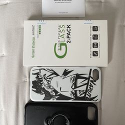 $10 Iphone 8 cases(2), Screen Protector, Car Mount Etc.