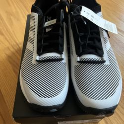 New Adidas Defiant Bounce 2.0 Rare White Black Low Shoes Sneakers Mens US Size 8