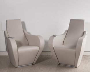 Luxury Italian massage chairs pair