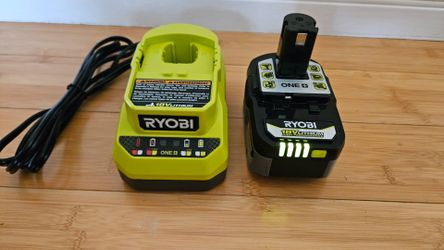 Ryobi 18V 4ah Battery and Charger