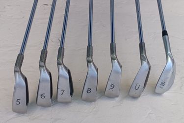 Ping G20 Irons 5-9, G30 Utility, 56° SS Wedge 7-Piece Regular Flex Black Dot Set
