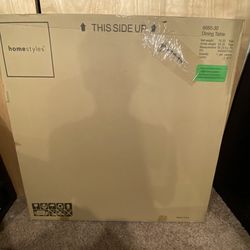 42” Round Cast Aluminum Outdoor Patio Dining Table w/ Umbrella Hole – Charcoal Gray