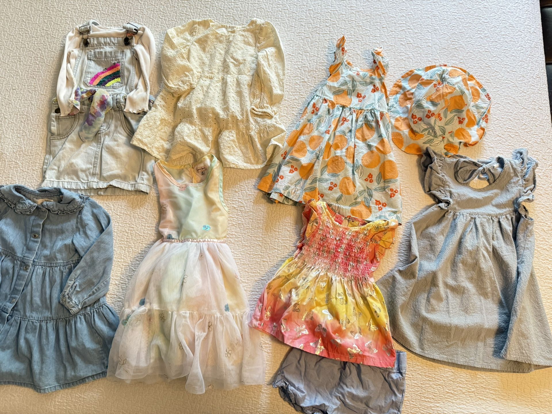 Baby Girl Dress Bundle Size 18-24 months Multicolor Knee Length