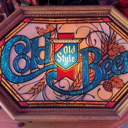 Old Style Lighted Beer Sign