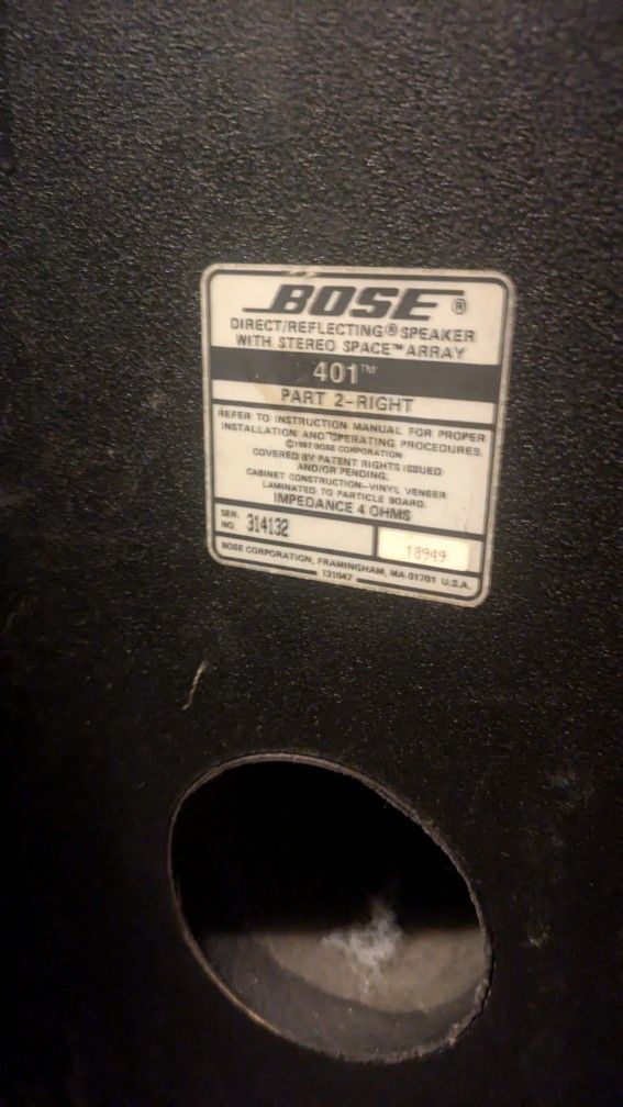 Bose 401 Speakers