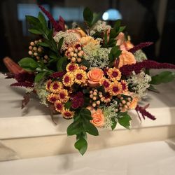 Cornucopia Floral Arrangement Centerpiece