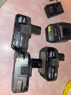 Ryoby battery and charger