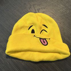 Yellow Emoji Beanie 