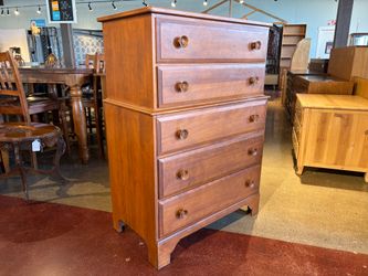 WHITNEY BIRCH Vintage Chest on Chest 5-Drawer Dresser