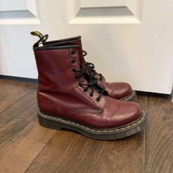 Womens Red Doc Martens Boots