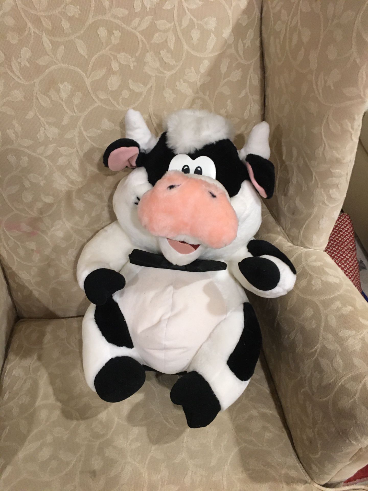 Large cow stuffed animal