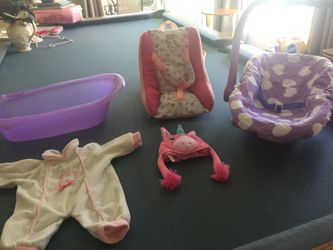 Little girls baby doll set