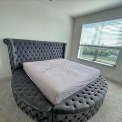 Tufted Storage Bed All Sizes Are Available Same Day Delivery No Money Down No Credit Need 0% Interest 