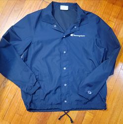 Champion Navy Blue Coach Jacket