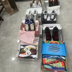 Lot of 8 special additional shoes, Nike puma