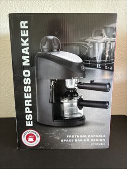 Chef’s Counter CC-1056BLK Black 4-Cup Espresso Maker