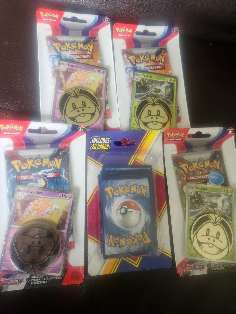 5 Packages Of Pokemon Cards 
