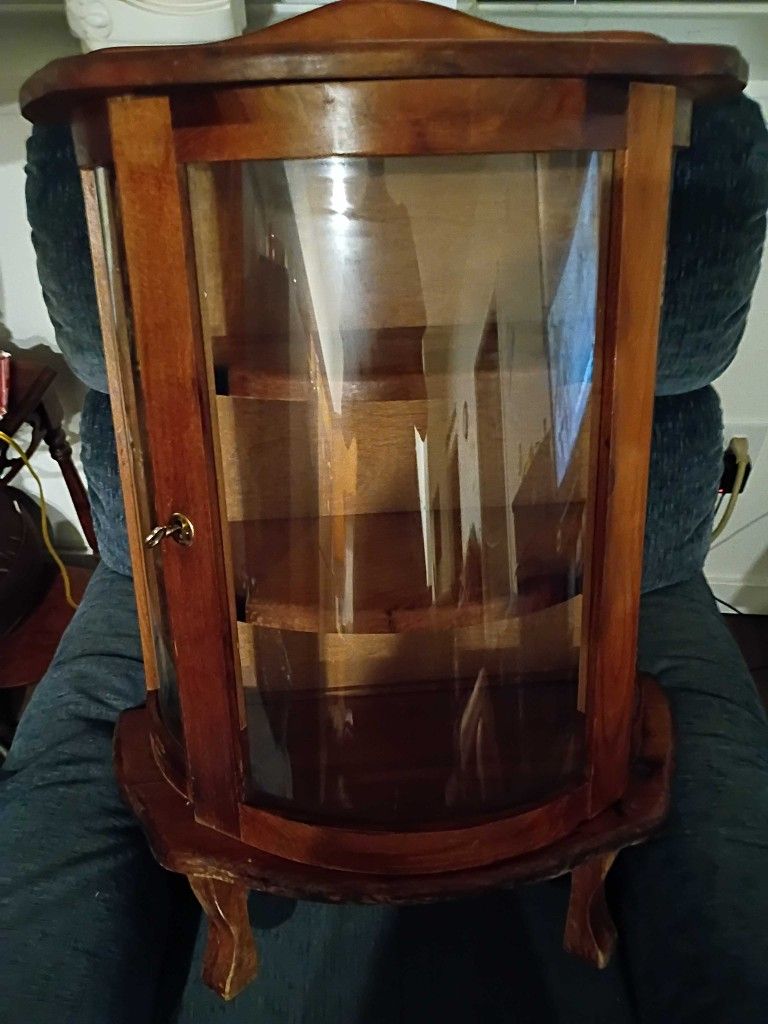 Curio Curved Glass Display Case