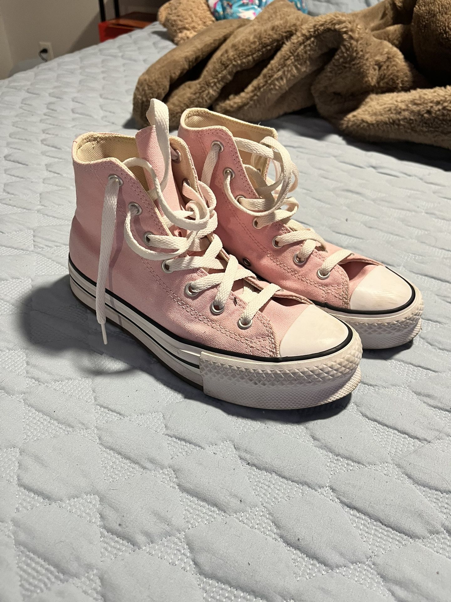 Pink Platform Converse