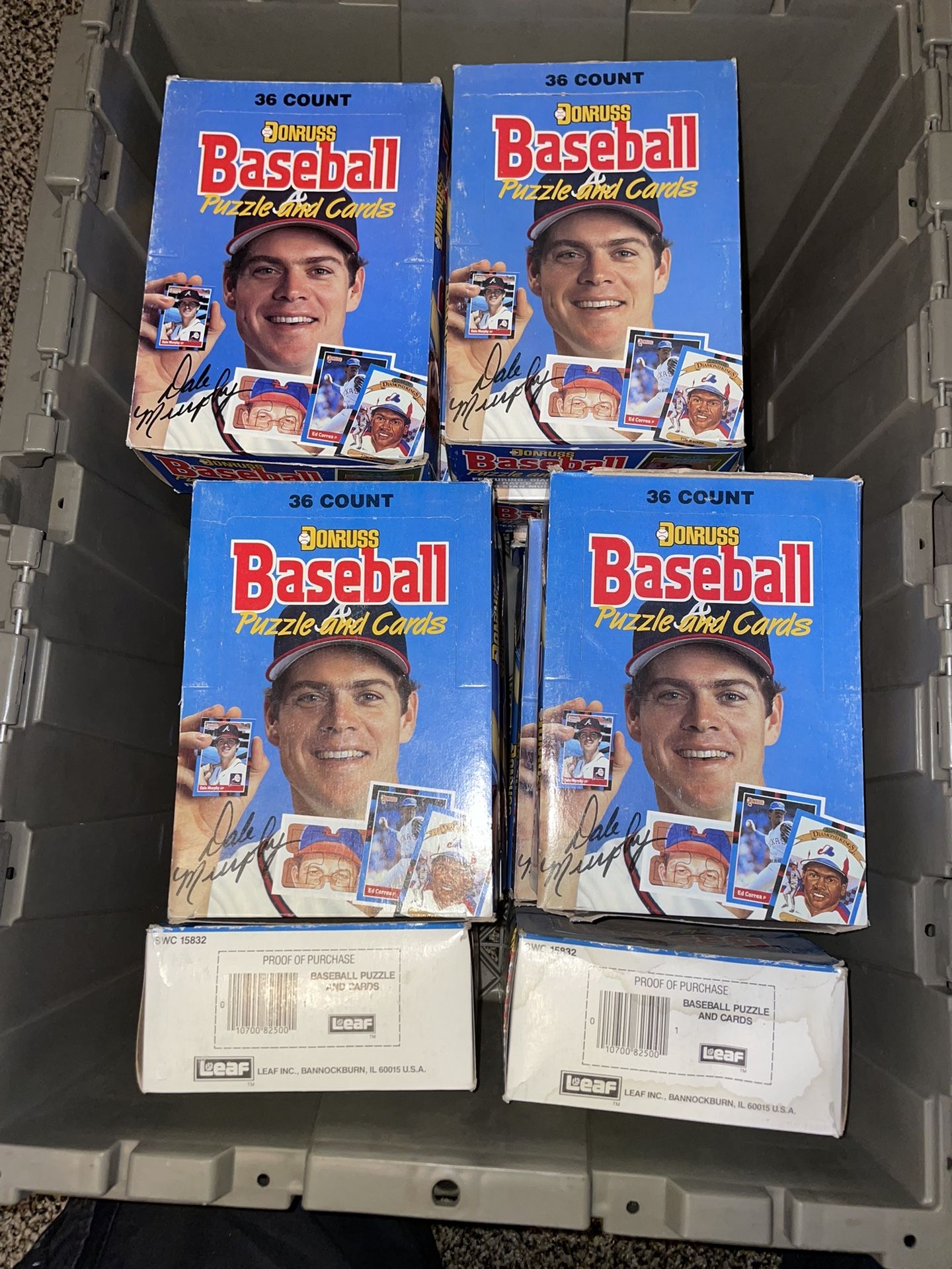 1988 DonRuss Baseball Puzzle And Card Box Complete Sealed Cards