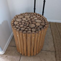 Wood Side Table 