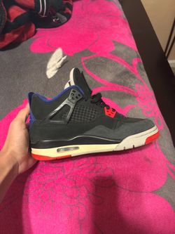Air Jordan 4 retro OG black fire red deep royal blue