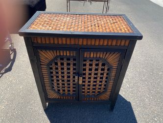 Wicker cabinet
