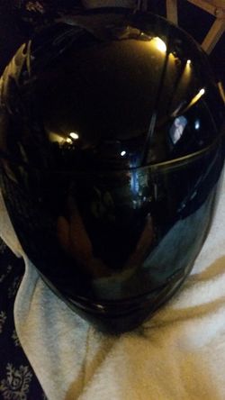 Motorcycle Helmet Street Bike Black Out Size XL
