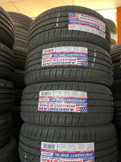 ✔️📲215/45/17 vendo set de llantas nuevas América