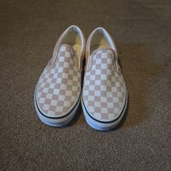 Pink Checkered Vans