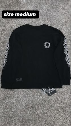 black chrome long  sleeve size M