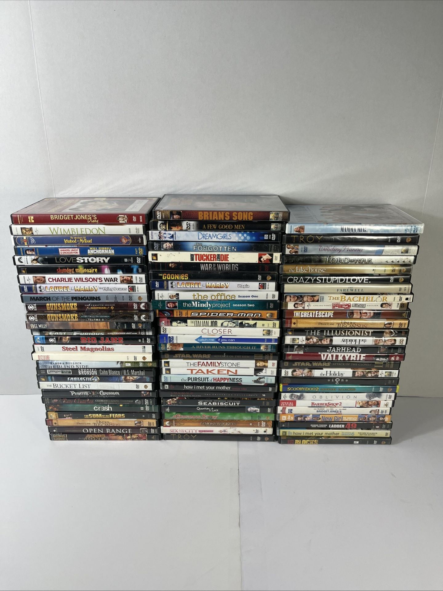 Dvds Lot Of 80 Mixed Genres Movies/Wholesale