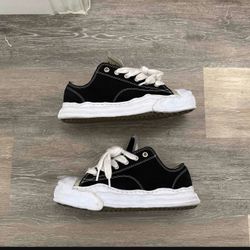 Maison Mihara Yasuhiro Hank OG Sole Canvas Low 'Black White'