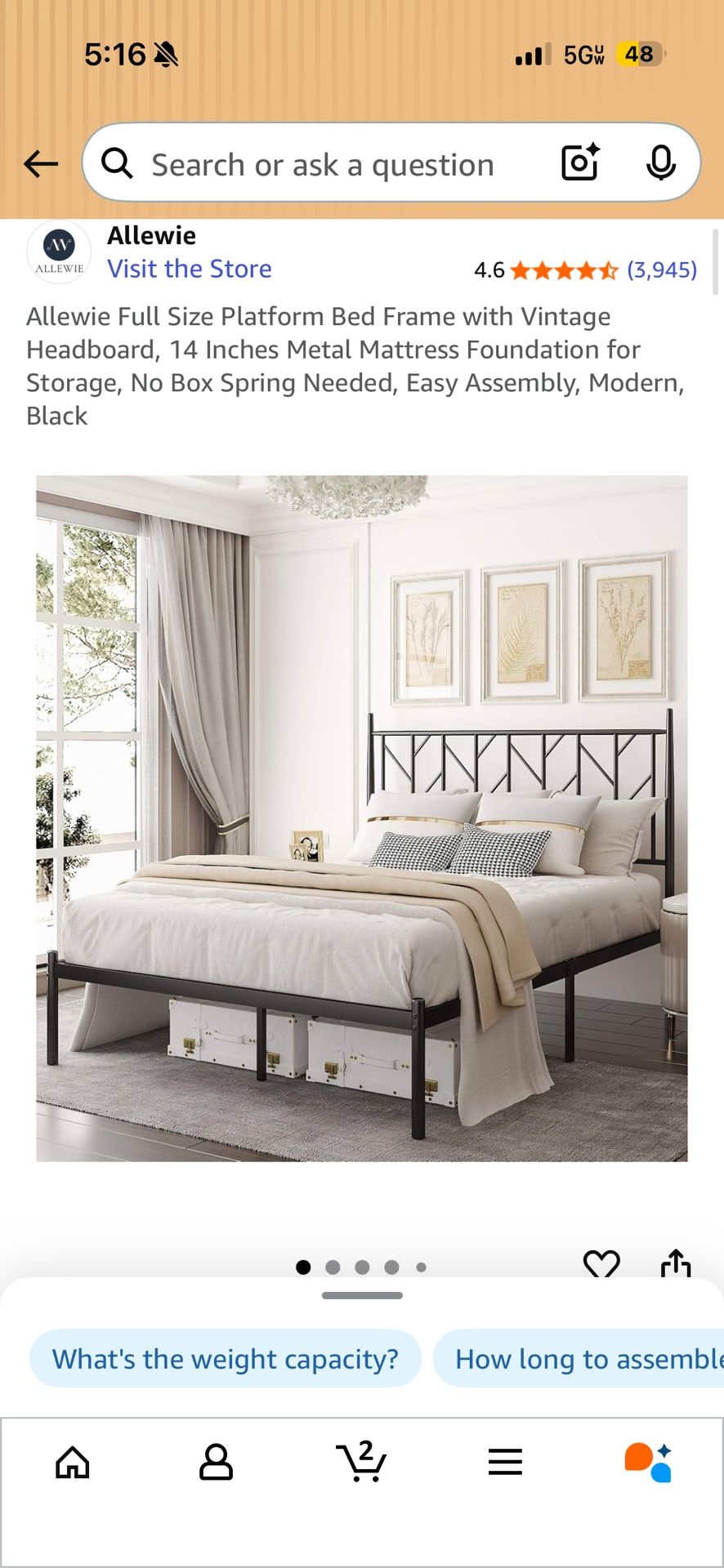 Black Bed Frame