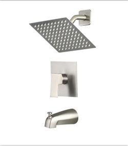AKLFGN
Single Handle 2-Spray Tub and Shower Faucet 2.2 GPM in. Brushed Nickel (Valve Included