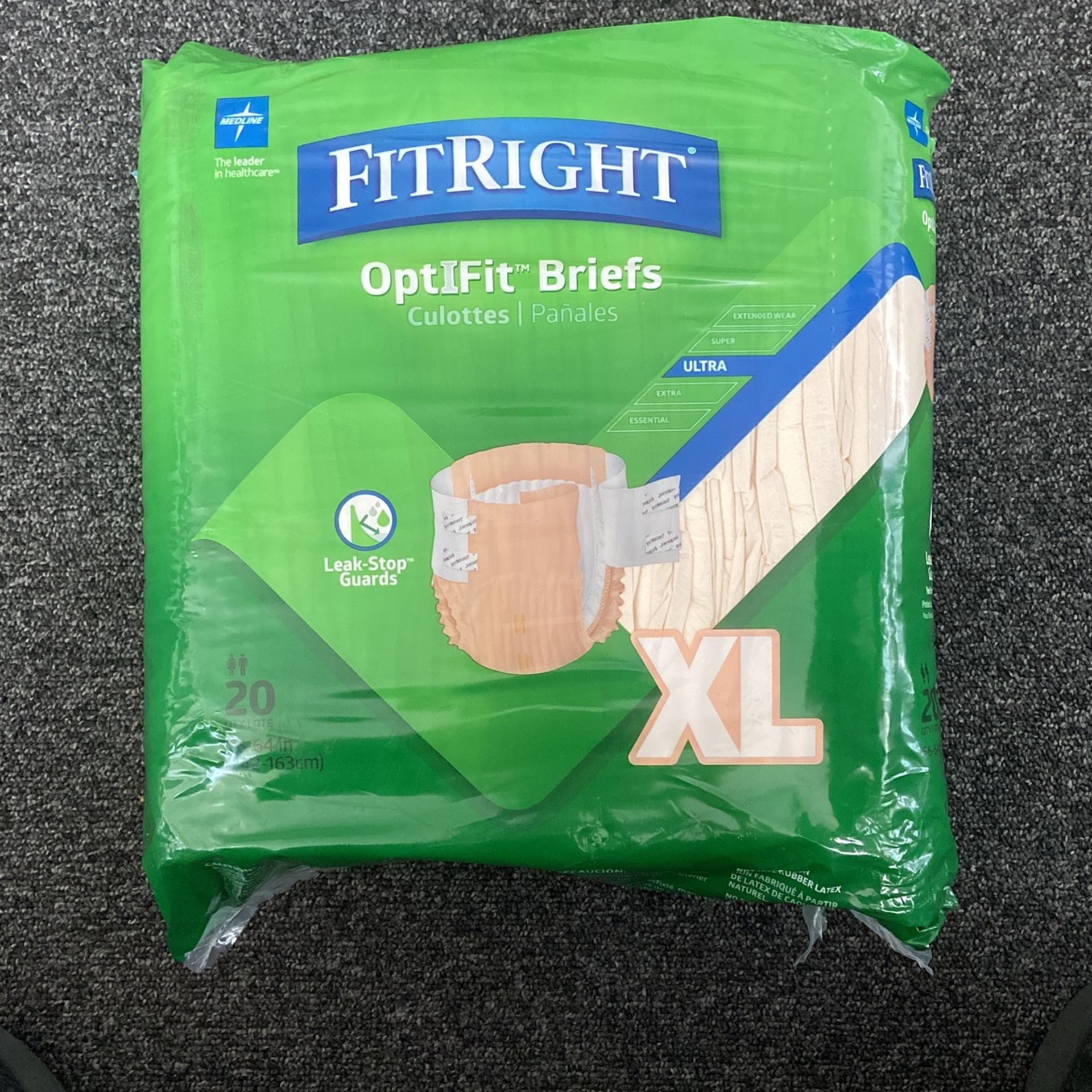 FitRight By Medline Optifit Briefs Ultra Size XL 20 Count