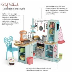 American Girl Doll Gourmet Kitchen + Melody Dining Set