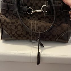 Leather Coach Bag