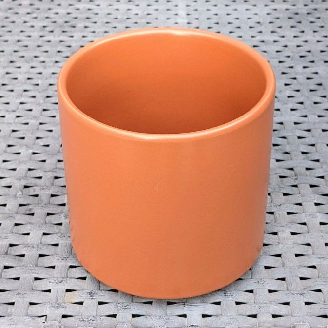 4.25"H x 4"W NEW round smooth ceramic flower pot succulent plant clay planter
